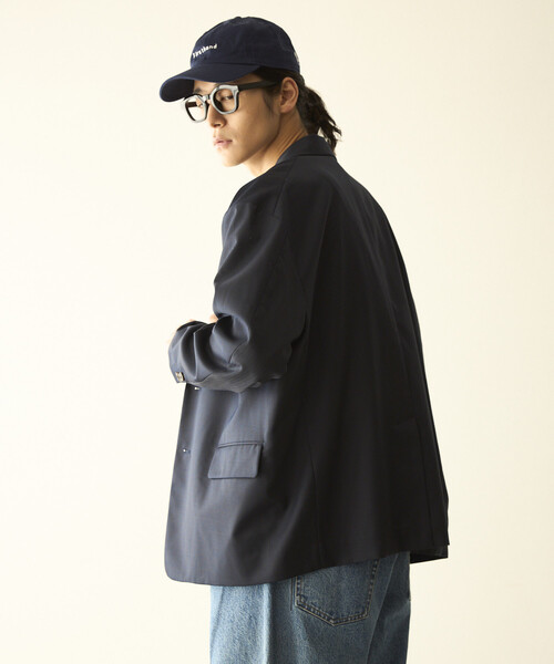 「Firsthand」 テーラードジャケット MEDIUM ネイビー メンズの画像