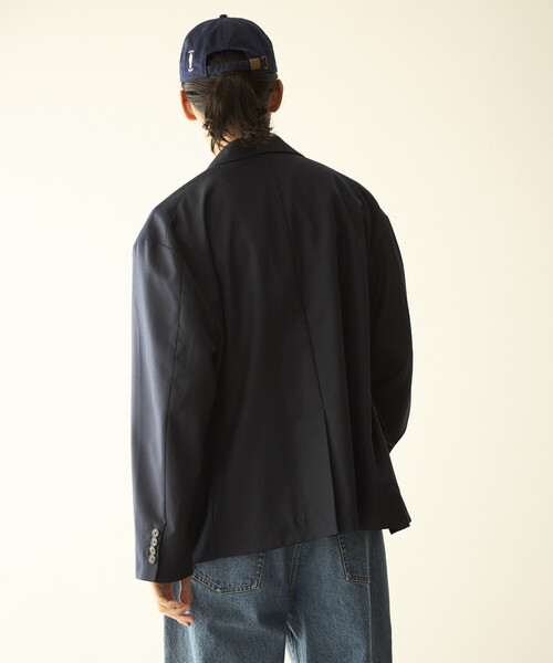 「Firsthand」 テーラードジャケット MEDIUM ネイビー メンズの画像
