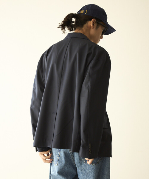 「Firsthand」 テーラードジャケット MEDIUM ネイビー メンズの画像