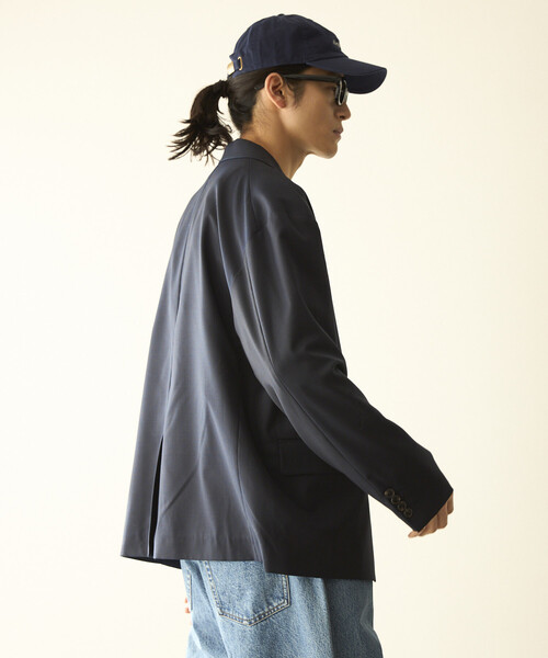 「Firsthand」 テーラードジャケット MEDIUM ネイビー メンズの画像