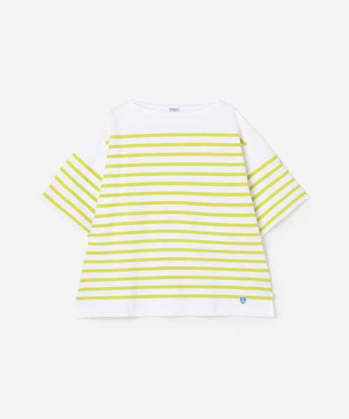 AT様　未使用新品！ORCIVAL フレンチバスクシャツ サイズ8 ホワイト ORCIVAL（オーシバル） tシャツ | ラッセル ワイド ボートネック 半袖