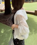 パーカー uvカット シアーパーカー レディースの詳細画像2