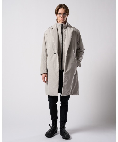ベスト ジレ solid zip vest メンズの画像