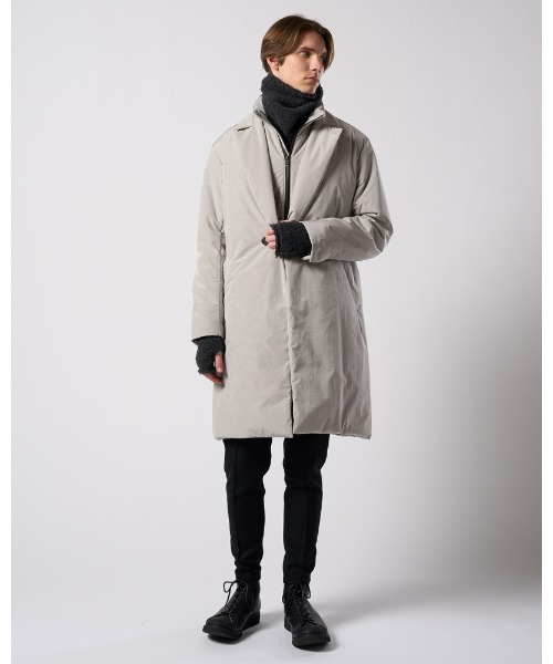 ベスト ジレ solid zip vest メンズの画像