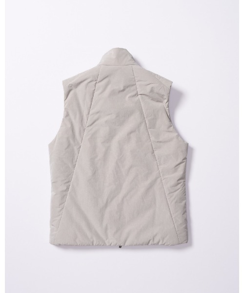 ベスト ジレ solid zip vest メンズの画像