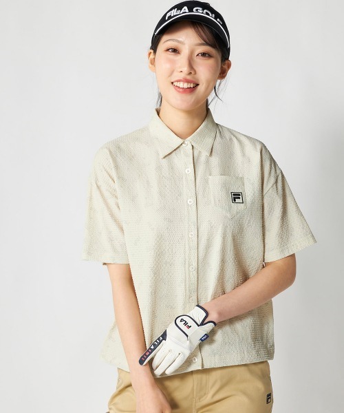 FILA GOLF uvカット ブラウス シャツ 半袖 「FILA GOLF:フィラゴルフ