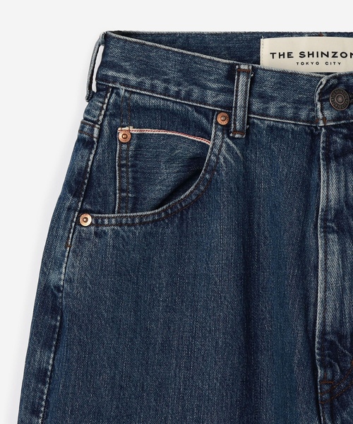 「THE SHINZONE」 デニムパンツ 32 インディゴブルー レディース_3