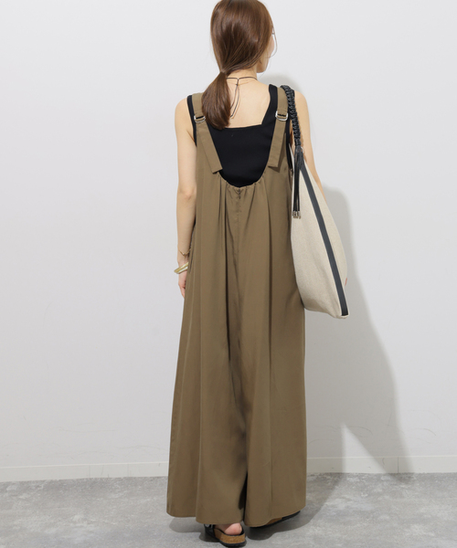 journal standard relume コットンリネンギャザーサロペット JOURNAL STANDARD relume（ジャーナルスタンダード レリューム