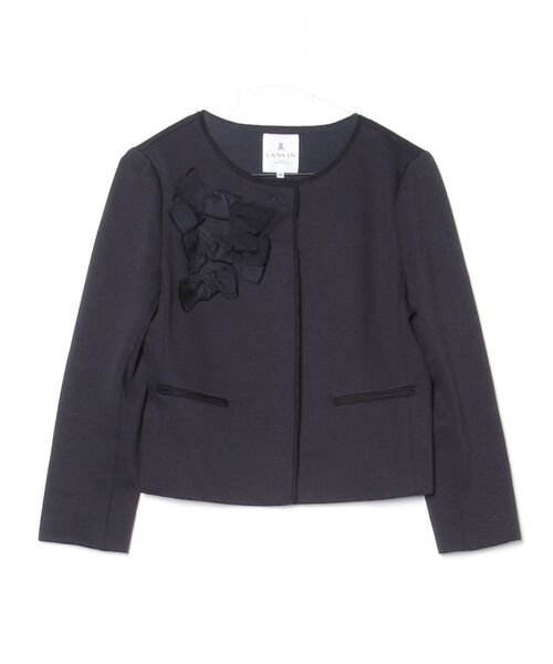 レディースファッション 「LANVIN en Bleu」 ノーカラージャケット 38 