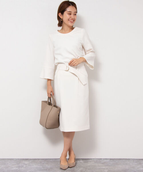 「NOLLEY'S Sophi」 7分袖ブラウス 38 グレイッシュブルー レディース_画像5