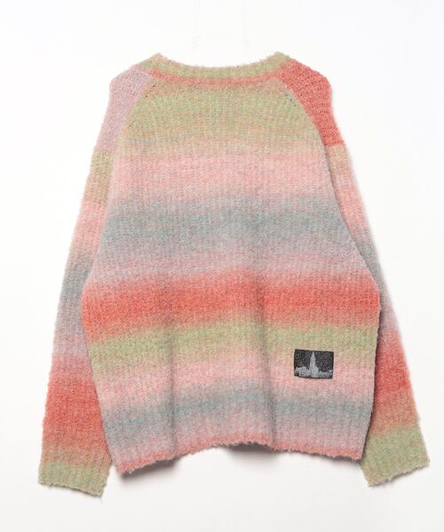 「TARO HORIUCHI」 ニットカーディガン 1 レッド レディース_画像2
