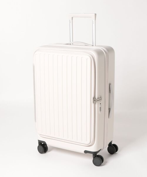 スーツケース フロントオープン 多機能TSAロック USBポートスーツケース Mサイズ 60L | relac