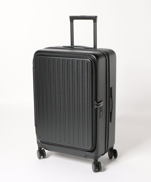 スーツケース フロントオープン 多機能TSAロック USBポートスーツケース Mサイズ 60L | relac | 02