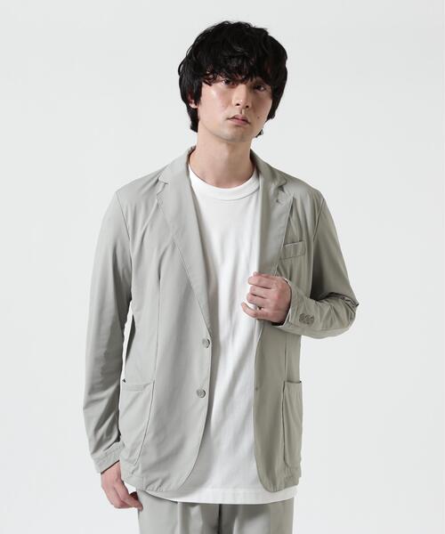 ジャケット テーラードジャケット PIUORO（ピウオロ） NYLON TRICOT JACKET / ナイロントリコット ジャケット メンズの画像