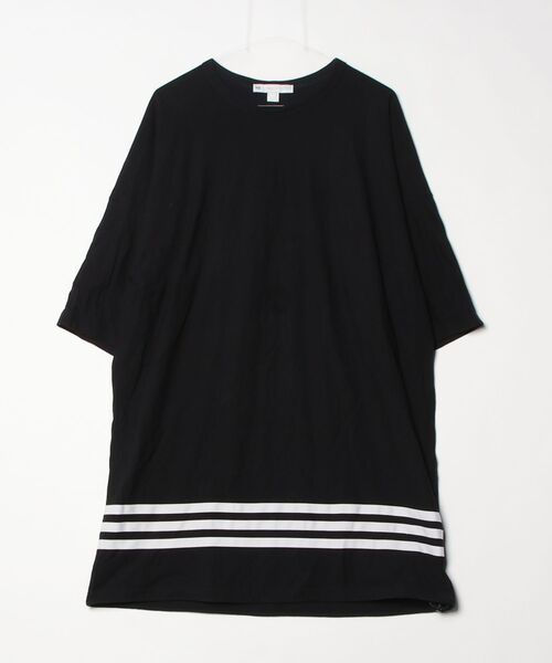 Y-3 「Y-3」 7分袖Tシャツ「Yohji Yamamotoコラボ」 MEDIUM ブラック