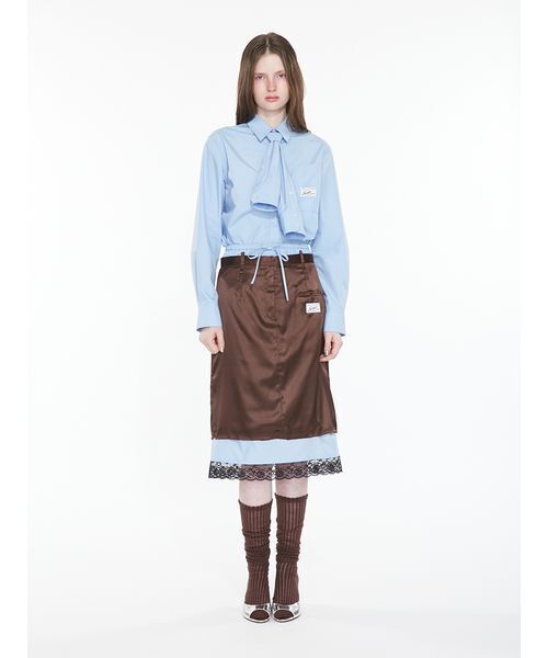 SORIN（ソリン） スカート Layered Satin Skirt / レイヤードサテン