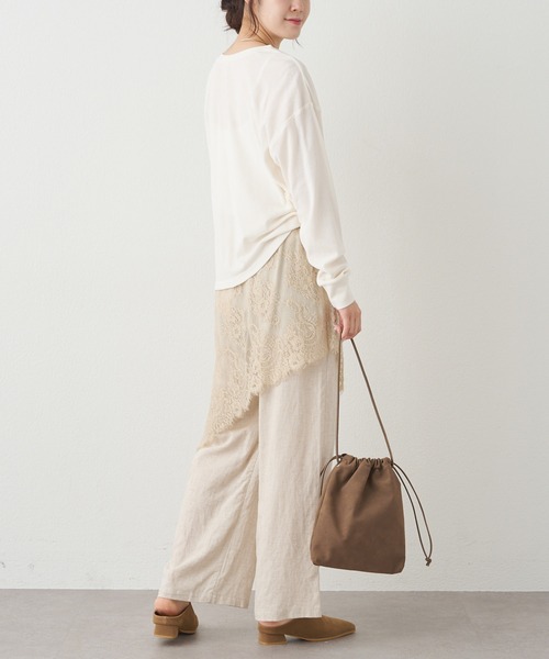 pual ce cin ヘンリーネック tシャツ 前後2WAYシアーワッフル