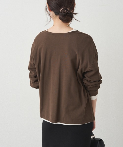 pual ce cin ヘンリーネック tシャツ 前後2WAYシアーワッフル