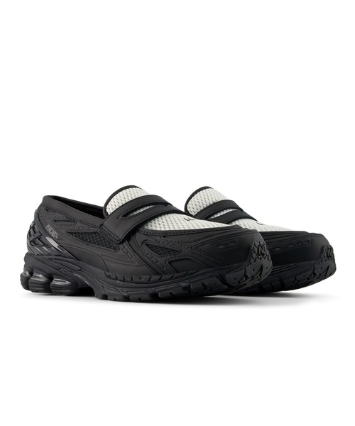 「New Balance」 ローファー 23.0cm ブラック×ホワイト メンズ_画像5