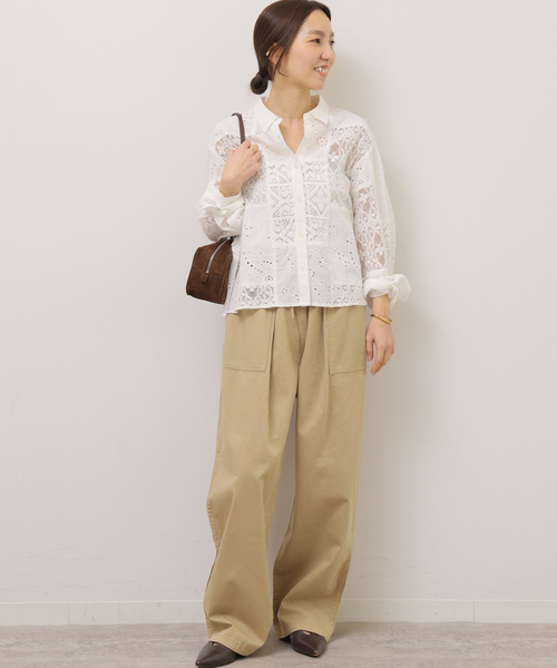 「JOURNAL STANDARD relume」 カーゴパンツ 36 カーキ レディース_画像2