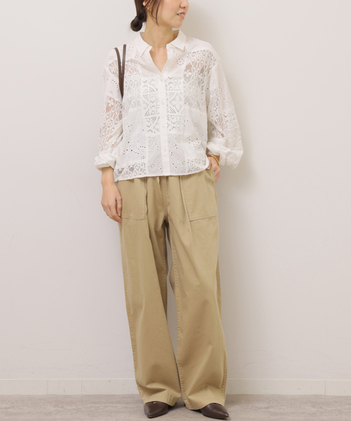 「JOURNAL STANDARD relume」 カーゴパンツ 36 カーキ レディース_画像3