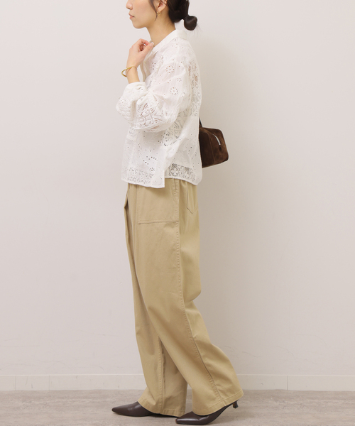 「JOURNAL STANDARD relume」 カーゴパンツ 36 カーキ レディース_画像4