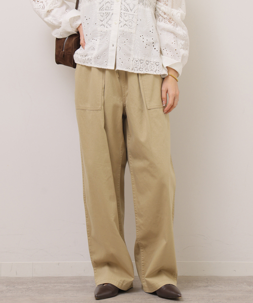 「JOURNAL STANDARD relume」 カーゴパンツ 36 カーキ レディース_画像6