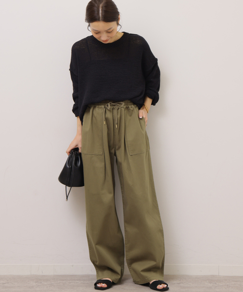 「JOURNAL STANDARD relume」 カーゴパンツ 36 カーキ レディース_画像9