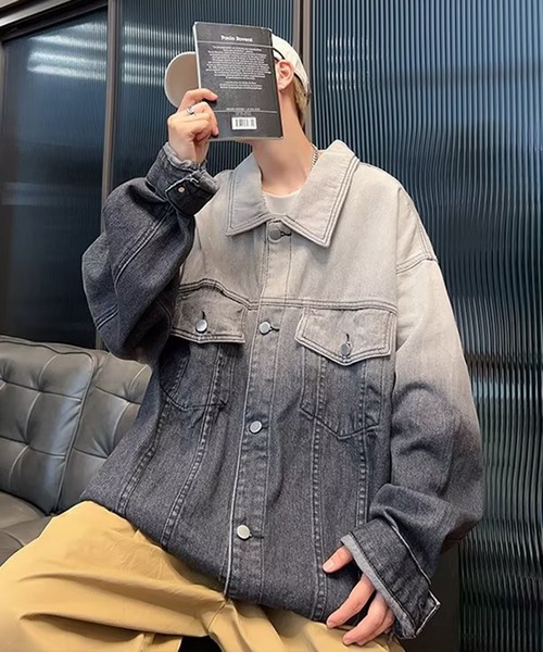 「BENDER TOKYO」 デニムジャケット L ブラック メンズ_画像4