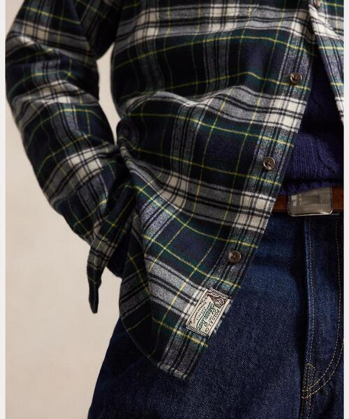 POLO RALPH LAUREN 長袖ネルシャツ チェック 現行 ブラック M POLO RALPH LAUREN（ポロ・ラルフローレン） ラルフローレン シャツ