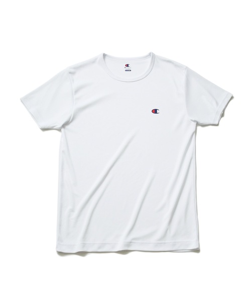 ラッシュガード 【CHAMPION/チャンピオン】DOUBLE DRYR 吸汗速乾 UVカット メッシュクルーネックTシャツ 水陸両用