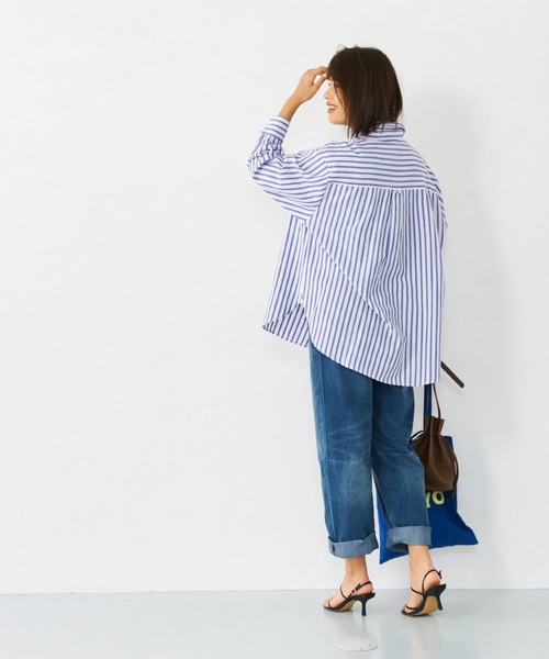 coca（コカ） シャツ ブラウス ＼新色登場／ビッグストライプシャツ