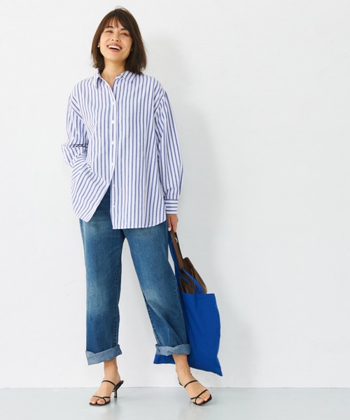 coca（コカ） シャツ ブラウス ＼新色登場／ビッグストライプシャツ