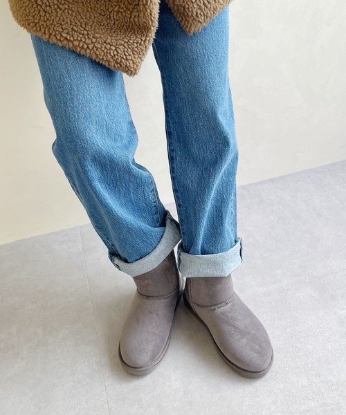 ♡THE NORTH FACE グレー ムートンブーツ、D.I.Aパンツ セール】＼ ほかほか もこもこ あったかい ／ムートン ブーツ 25401