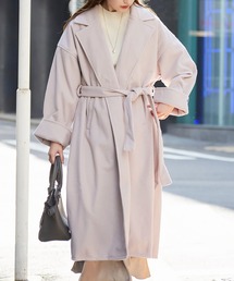 コート チェスターコート ワイドスリーブ サイドスリットチェスター