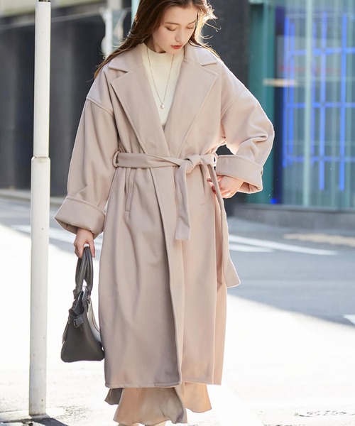 コート チェスターコート ワイドスリーブ サイドスリットチェスター