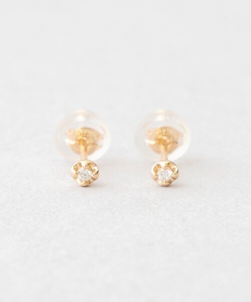 Jouete ピアス K10YG ダイヤモンド レディース : ZOZOTOWN Yahoo