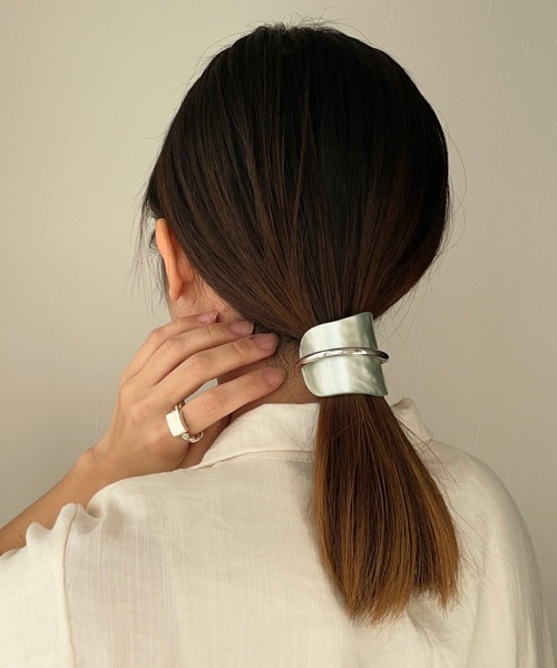 TONE ヘアピン 「KuKuLu TOKYO」アクリル × メタル ウェーブ ライン  