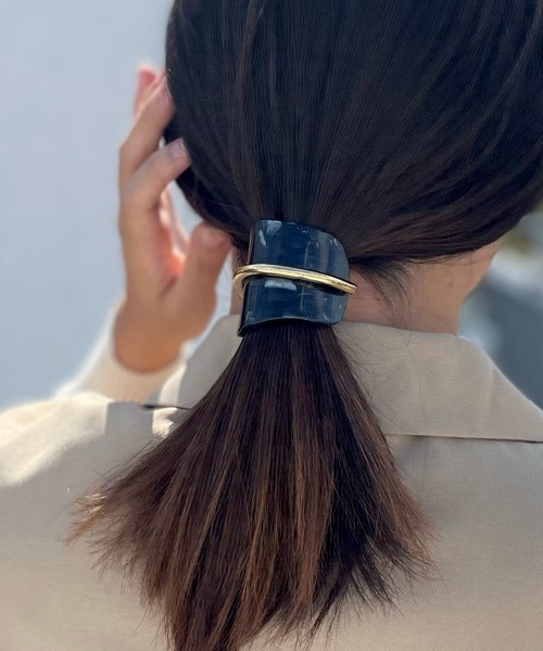 TONE ヘアピン 「KuKuLu TOKYO」アクリル × メタル ウェーブ ライン  