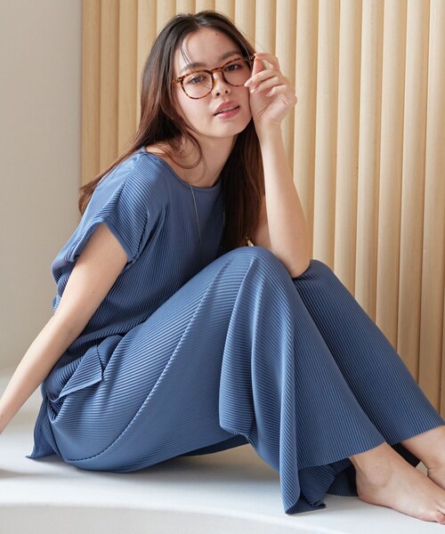 Tiaclasse セットアップ 「2点セット」クリスタルプリーツセットアップ