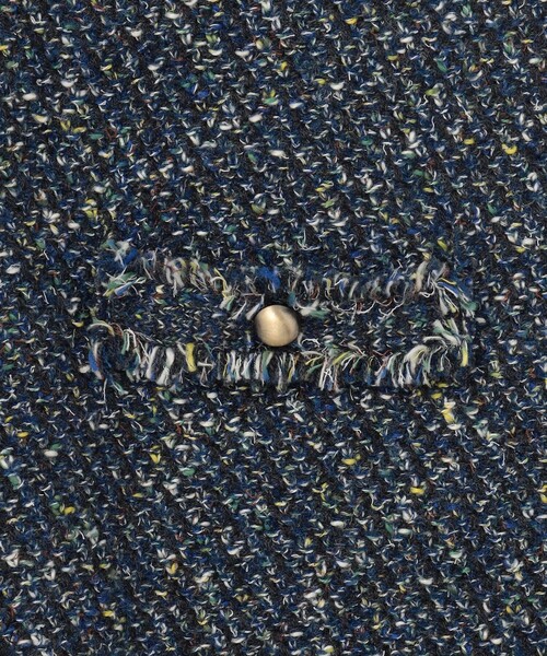 自由区（ジユウク） ベスト ジレ ミックスツイードニット ベスト