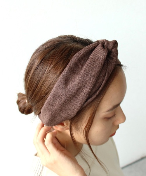 ヘアバンド Three Four Time（スリーフォータイム） ヘアバンド ツイードクロス