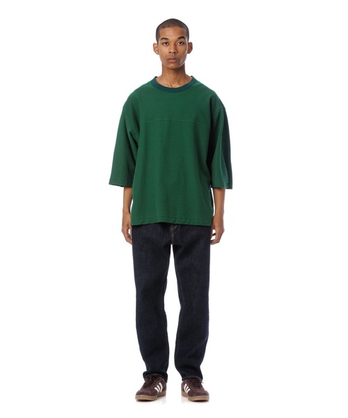 Sandinista tシャツ Block Inlay Football 3-Q-S Tee / ブロック