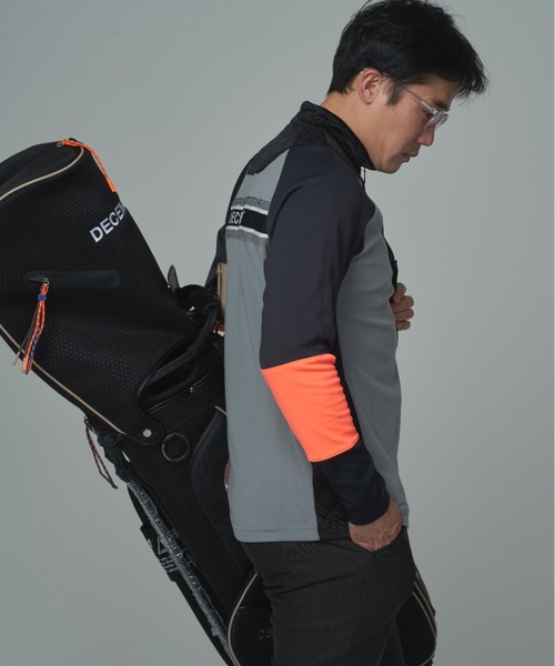 tシャツ Wavequilt+Microfleece Halfzip Top メンズの画像