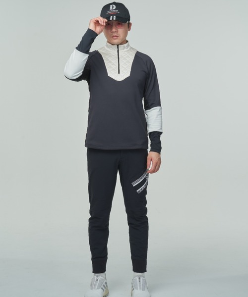 tシャツ Wavequilt+Microfleece Halfzip Top メンズの画像