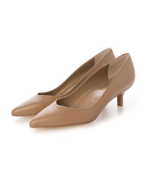 極美品 日本製【MODE ET JACOMO ポインテッドトゥシンプルパンプス MODE ET JACOMO 〗ダイヤモチーフポインテッドトゥパンプス