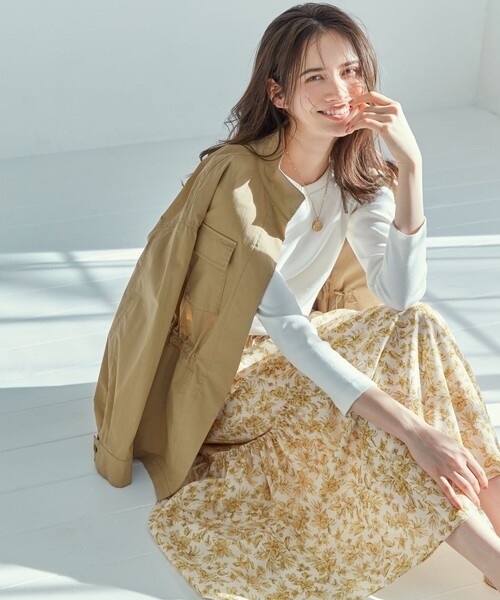 tシャツ 「SLOW/一部店舗限定」ミドルフライスジャージー 長袖カットソー レディース 23区 tシャツ 「SLOW/一部店舗限定」ミドルフライスジャージー