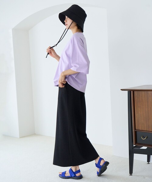 UNFILO/【接触冷感/UVケア】スゴ機能美ニット Iラインスカート/新品 接触冷感/UVカット】スゴ機能美ニット Iラインスカート / UNFILO
