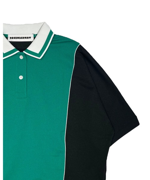 DECEMBERMAY ポロシャツ ポロ Bicolor Dolman sleeve polo