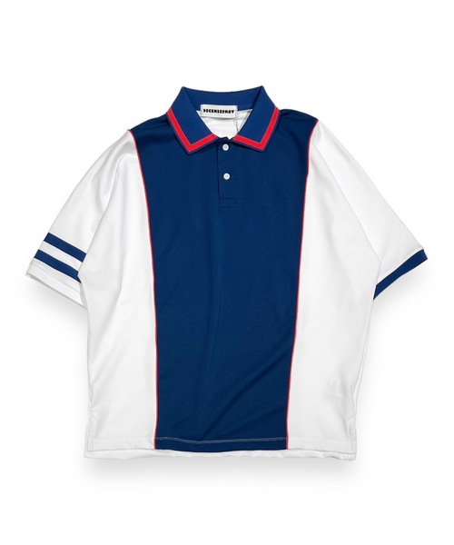 最新発見 DECEMBERMAY ポロシャツ ポロ Bicolor Dolman sleeve polo メンズウェア